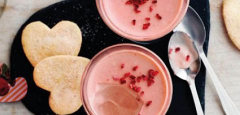 Champagne & Raspberry Possets