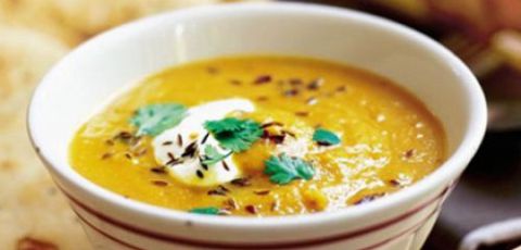 Spiced Carrot and Lentil Soup